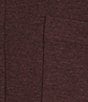 Color:Burgundy Heather - Image 4 - Long Sleeve Solid Coatfront Shirt