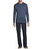 Roundtree & Yorke Long Sleeve Solid Henley Pullover Sweater - Image 3