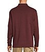 Color:Charcoal Heather/Burgundy - Image 3 - Long Sleeve Solid Reversible Quarter-Zip Pullover