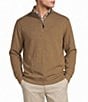 Roundtree & Yorke Long Sleeve Solid Slub Ribbed Quarter Zip Pullover - Image 1
