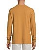 Roundtree & Yorke Long Sleeve Solid Waffle Crewneck Pullover, Color:Khaki - Image 2