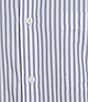 Color:Blue - Image 5 - Long Sleeve Striped Twill Sport Shirt
