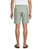 Roundtree & Yorke Luxury Linen Blend Flat Front Drawstring 8#double; Inseam Solid Shorts - Image 2