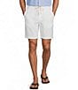 Roundtree & Yorke Luxury Linen Blend Flat Front Drawstring 8#double; Inseam Solid Shorts - Image 5