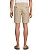 Roundtree & Yorke Luxury Linen Blend Flat Front Drawstring 8#double; Inseam Solid Shorts - Image 6