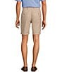 Roundtree & Yorke Luxury Linen Flat Front 9#double; Solid Shorts, Color:Khaki - Image 2
