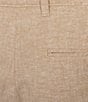 Roundtree & Yorke Luxury Linen Flat Front 9#double; Solid Shorts, Color:Khaki - Image 4