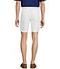 Roundtree & Yorke Luxury Linen Flat Front 9#double; Solid Shorts, Color:White - Image 2