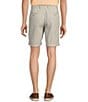 Roundtree & Yorke Luxury Linen Flat Front 9#double; Solid Shorts, Color:Green - Image 2