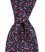 Roundtree & Yorke Micro Flowers 3 1/8" Woven Silk Tie,New Products : American Fashion Style Bags On Sale