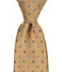 Roundtree & Yorke Mini Medallion Traditional Silk Blend Tie - Image 1