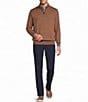 Roundtree & Yorke Mock Neck Long Sleeve Solid Quarter Zip Sweater - Image 3