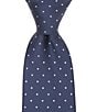 Roundtree & Yorke Moises Dot Traditional Silk Blend Tie - Image 1
