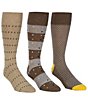 Color:Brown - Image 1 - Multi Dot Pattern Dress Socks 3-Pack