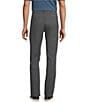 Roundtree & Yorke Performance Andrew Fit Flat Front Solid Texture Pants, Color:Grey Smoke - Image 2