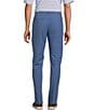 Roundtree & Yorke Performance Andrew Fit Flat Front Solid Texture Pants, Color:Dusty Blue - Image 2