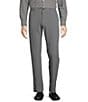 Color:Charcoal Heather - Image 1 - Performance Andrew Straight Fit Flat Front Heathered Pants