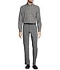 Color:Charcoal Heather - Image 3 - Performance Andrew Straight Fit Flat Front Heathered Pants