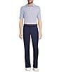 Roundtree & Yorke Performance Andrew Straight Fit Flat Front Pants, Color:Peacoat - Image 3
