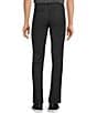 Roundtree & Yorke Performance Andrew Straight Fit Flat Front Pants, Color:Black - Image 2