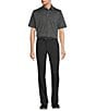 Roundtree & Yorke Performance Andrew Straight Fit Flat Front Pants, Color:Black - Image 3