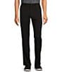 Color:Black - Image 1 - Performance Andrew Straight Fit Flat Front Solid Pants