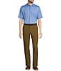 Roundtree & Yorke Performance Big & Tall The Fairway Short Sleeve Solid Polo Shirt, Color:Blue - Image 3