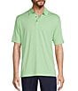 Roundtree & Yorke Performance Big & Tall The Fairway Short Sleeve Solid Polo Shirt, Color:Mint - Image 1