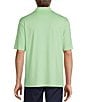 Roundtree & Yorke Performance Big & Tall The Fairway Short Sleeve Solid Polo Shirt, Color:Mint - Image 2