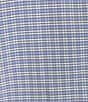 Color:Blue - Image 5 - Performance Long Sleeve Chambray Checked Sport Shirt