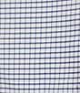 Color:Blue - Image 5 - Performance Button Down Long Sleeve Micro Checked Sport Shirt