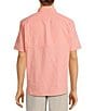 Roundtree & Yorke Performance Charter Vented Short Sleeve Solid Sport Shirt, Color:Coral - Image 2