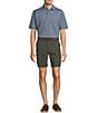 Roundtree & Yorke Performance Classic Fit Flat Front 9#double; Cargo Shorts, Color:Deep Olive - Image 3