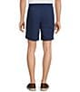 Roundtree & Yorke Performance Classic Fit Flat Front 9#double; Tonal Geo Printed Shorts, Color:Peacoat Navy - Image 2