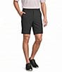 Roundtree & Yorke Performance Flat Front 9#double; Solid Texture Shorts - Image 1
