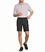 Roundtree & Yorke Performance Flat Front 9#double; Solid Texture Shorts - Image 3