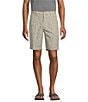 Color:Willow Grey - Image 1 - Performance Flat Front Patterned Texture Comfort Stretch Solid 9#double; Inseam Shorts