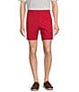 Color:American Beauty - Image 1 - Performance Flat Front Straight Fit 7#double; Inseam Half Elastic Shorts