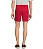 Color:American Beauty - Image 2 - Performance Flat Front Straight Fit 7#double; Inseam Half Elastic Shorts