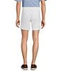 Color:Bright White - Image 2 - Performance Flat Front Straight Fit 7#double; Inseam Half Elastic Shorts