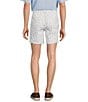 Color:Bright White - Image 2 - Performance Flat Front Straight Fit Sailboat Print 7#double; Inseam Shorts