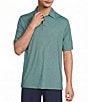Roundtree & Yorke Performance Geometric Print Short Sleeve Polo - Image 1