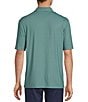 Roundtree & Yorke Performance Geometric Print Short Sleeve Polo - Image 2