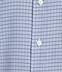 Color:Blue - Image 5 - Performance Long Sleeve Allover Chambray Plaid Sport Shirt