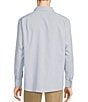 Color:Blue - Image 2 - Performance Long Sleeve Micro Chambray Checked Sport Shirt