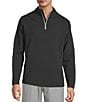 Roundtree & Yorke Performance Long Sleeve Performance Solid Quarter Zip Pullover, Color:Black - Image 1