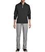 Roundtree & Yorke Performance Long Sleeve Performance Solid Quarter Zip Pullover, Color:Black - Image 3