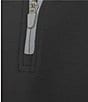 Roundtree & Yorke Performance Long Sleeve Performance Solid Quarter Zip Pullover, Color:Black - Image 4