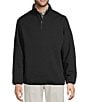Roundtree & Yorke Performance Long Sleeve Quilted Quarter Zip Jacquard Pullover, Color:Black - Image 1