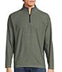 Color:Green - Image 1 - Performance Long Sleeve Solid Fleece Quarter Zip Pullover